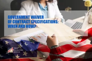 GOVERNMENT WAIVER CONTRACT SPECIFICATIONS