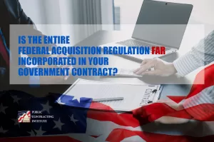 federal acquisition regulations in contracts